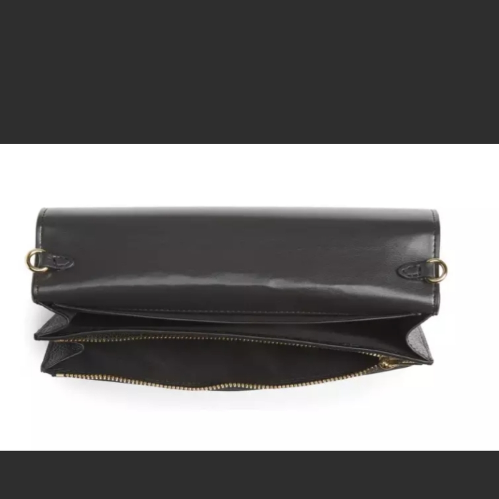 Coach Hayden Foldover Crossbody Black Clutch 14020 - Picture 4 of 4